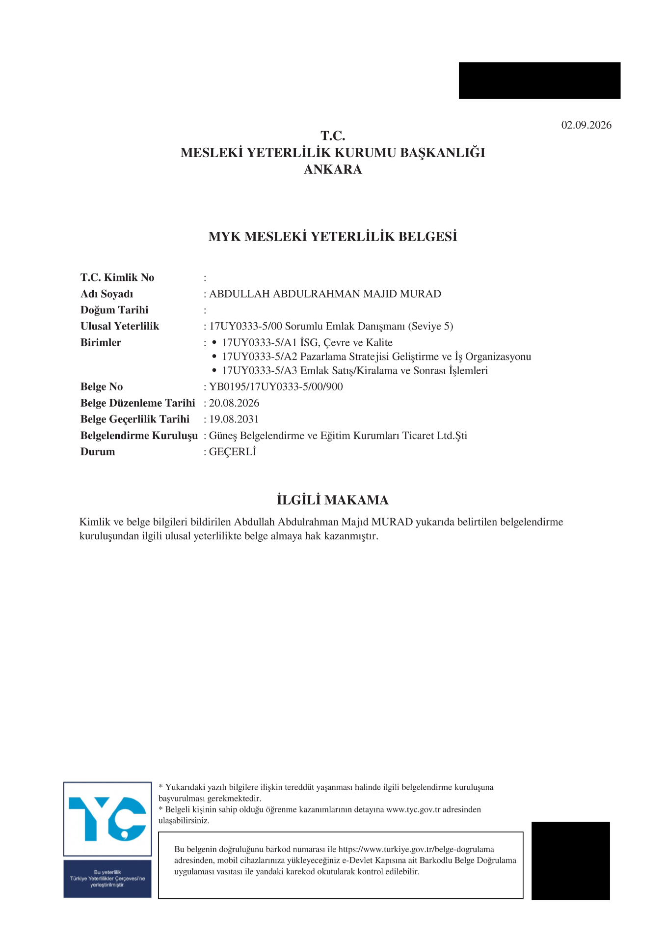 Supervisor Real Estate Consultant (Level 5)