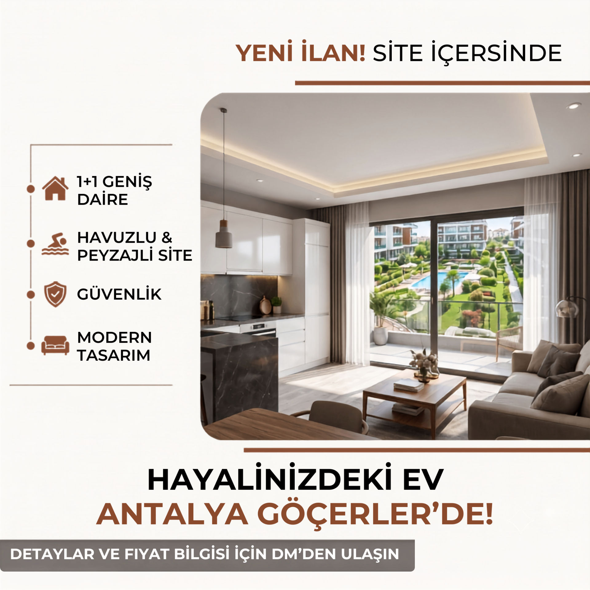 Göçerler 1+1 Apartment